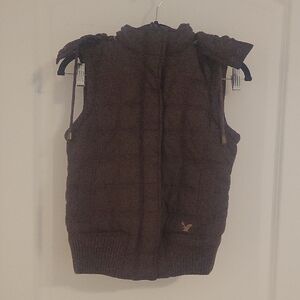 American Eagle Outfitters Brown Puffer Vest
